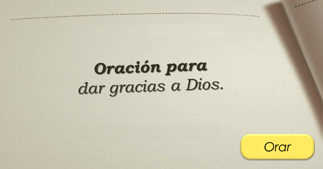 oracion de gratitud